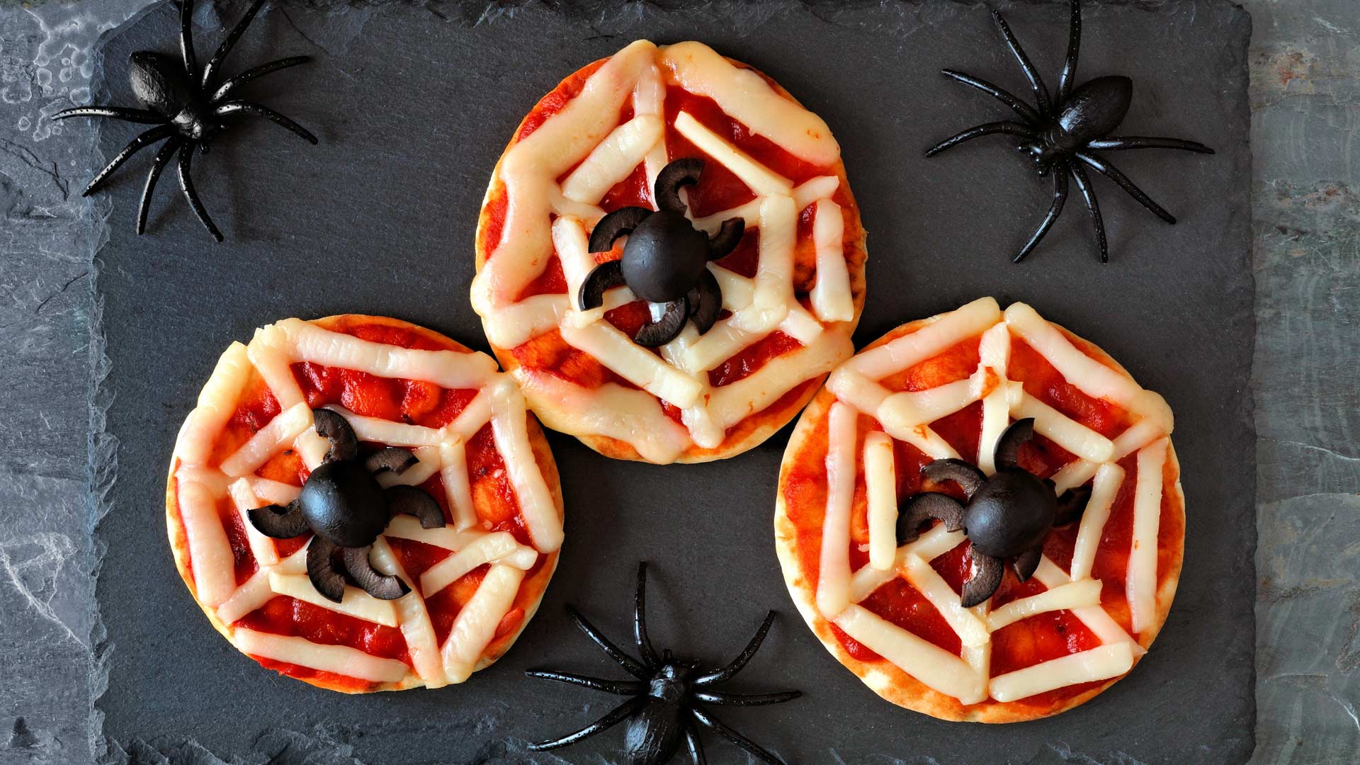 Halloween Mini-Pizzen