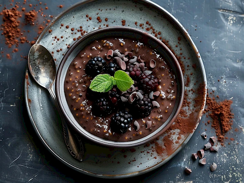 Dunkler Chiapudding
