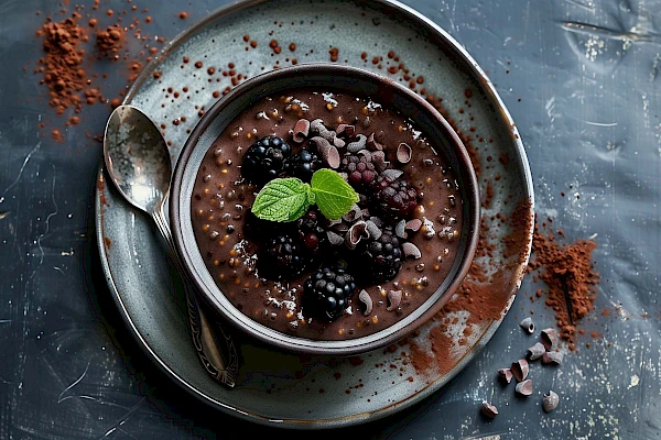 Dunkler Chiapudding