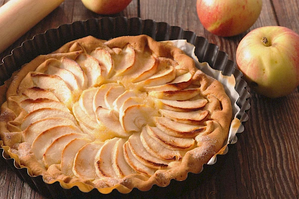 Französische Apfeltarte