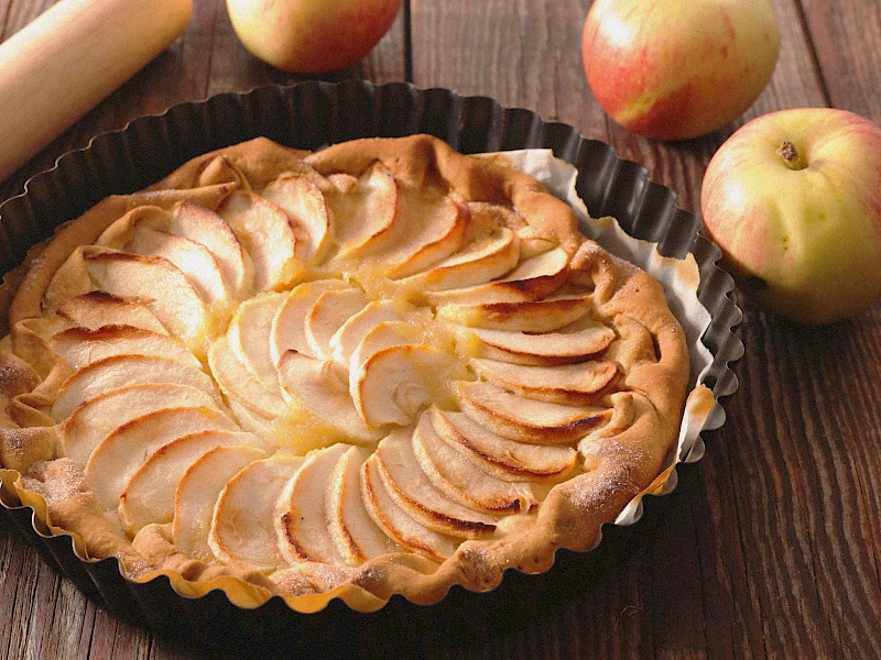 Französische Apfeltarte