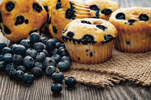 Vegane Blaubeermuffins