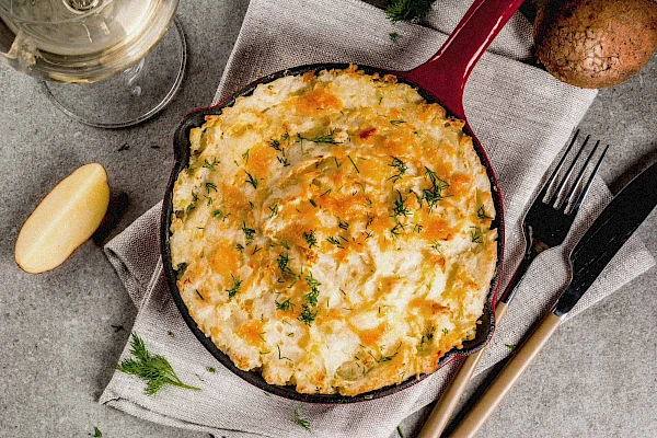 Shepherd’s Pie mit Linsen und Kichererbsen
