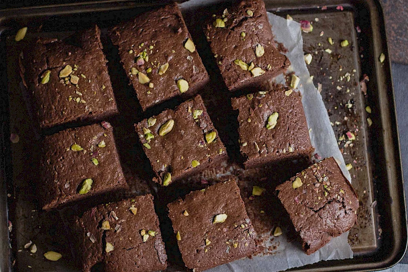 Pistazien-Goji-Brownies