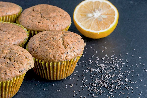 Zitronen-Chia-Muffins