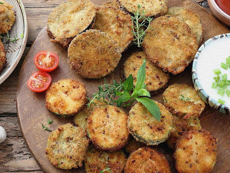 Gebackene Aubergine