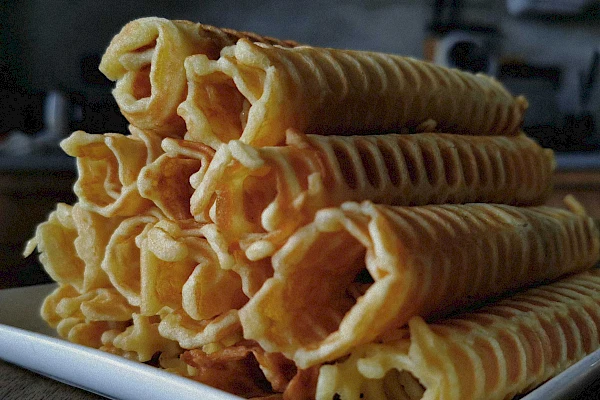 Waffelröllchen