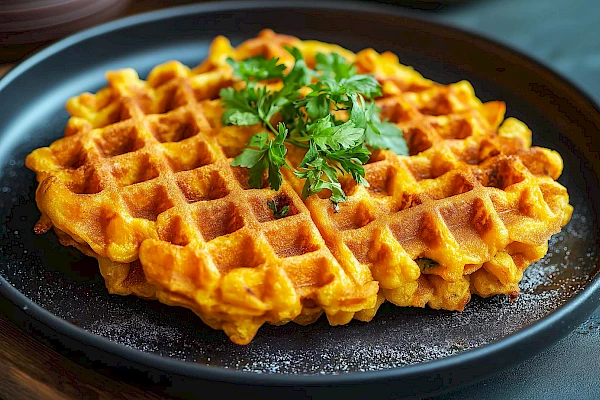 Süßkartoffel-Waffeln
