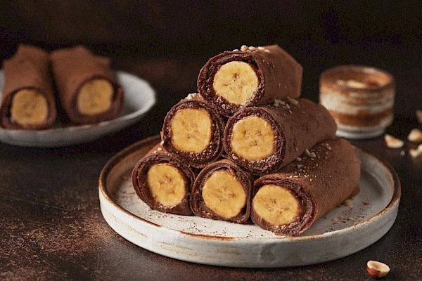 Schoko-Bananen-Crêpes