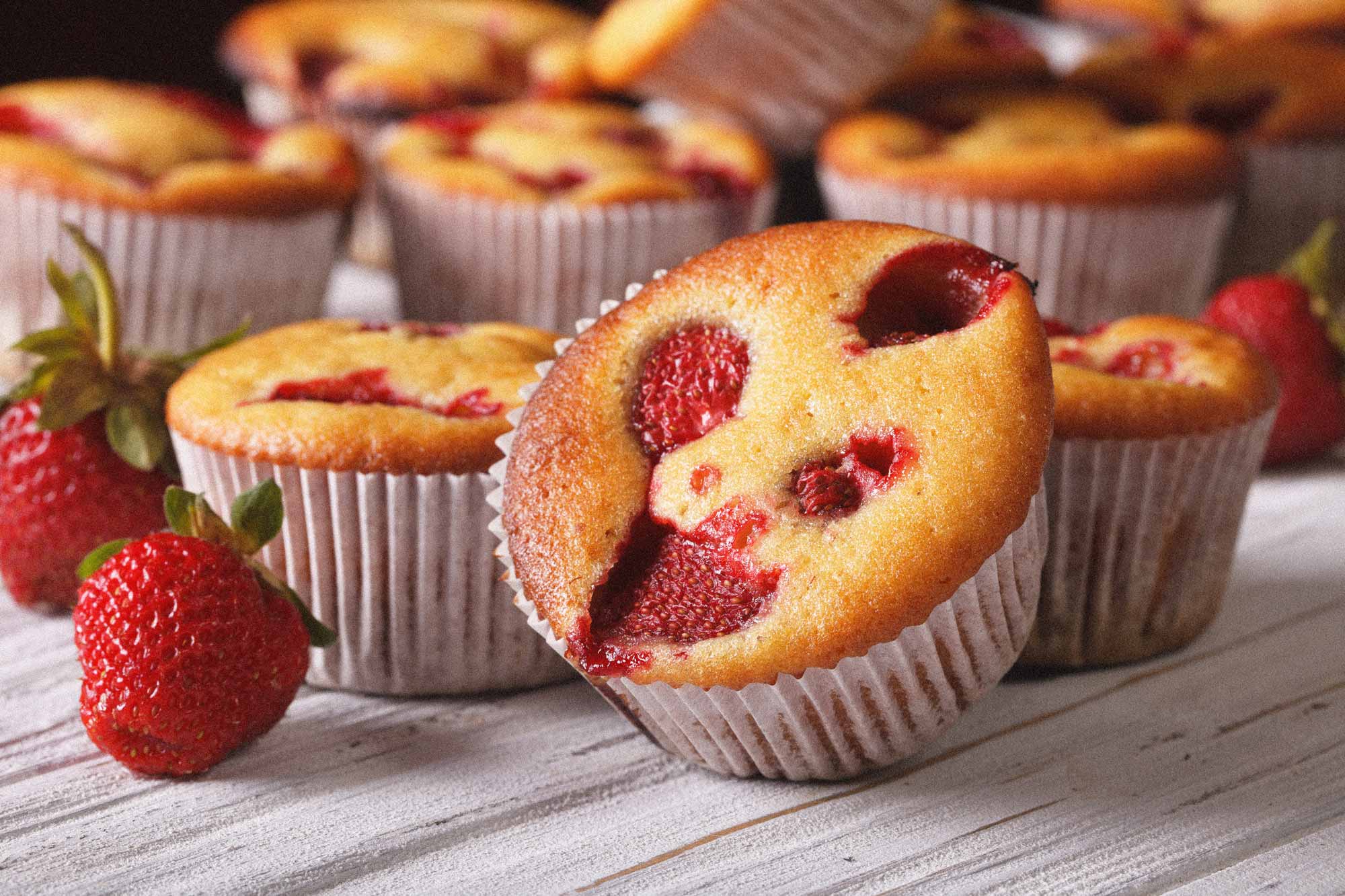 Erdbeer-Muffins
