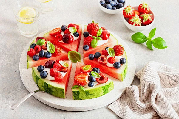 Melonen-Pizza