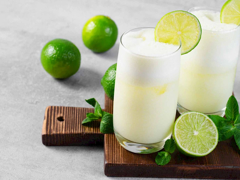 Veganes Limetten Posset