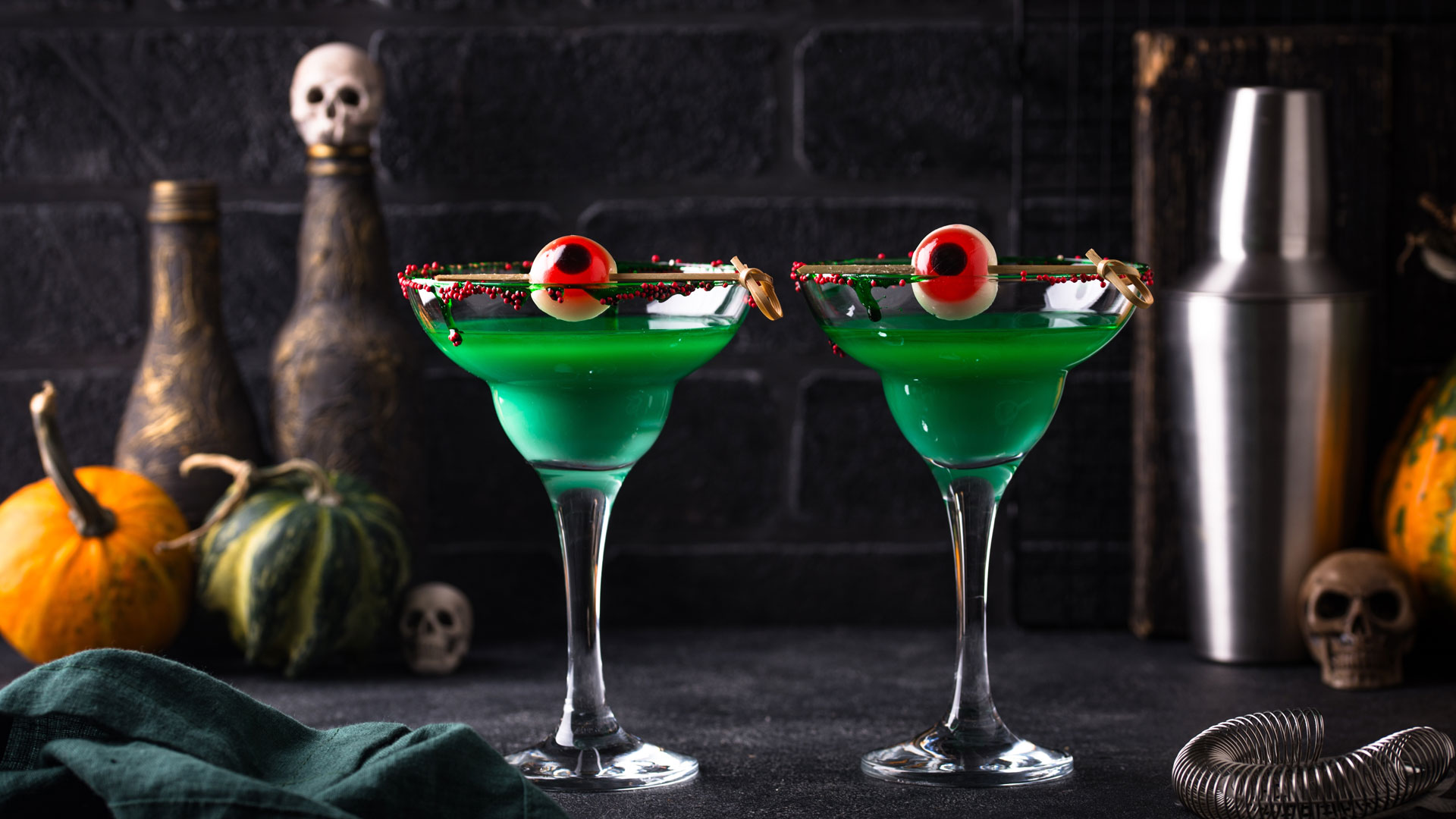 Grüne Halloween Margarita