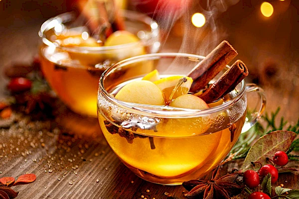 Weißer Glühwein