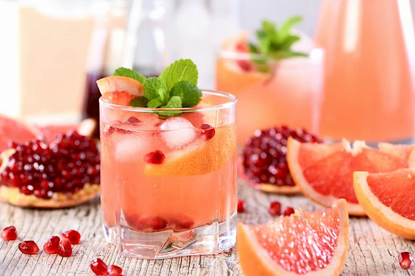 Granatapfel-Grapefruit-Mocktail