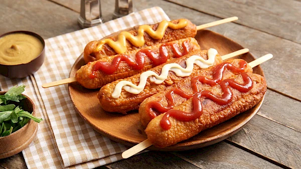 Käse-Corndogs