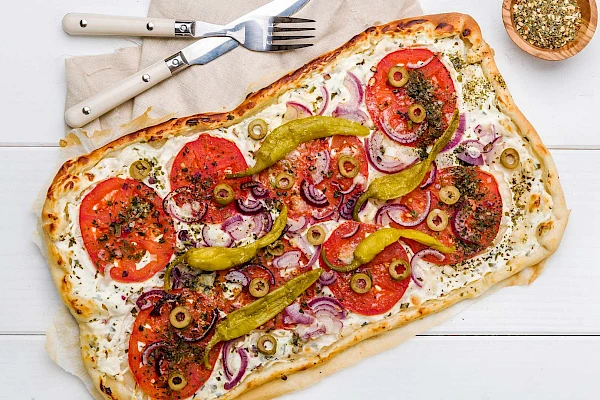 Veganer Flammkuchen