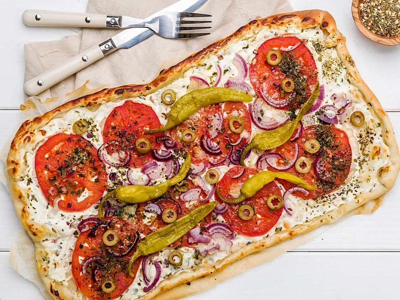 Veganer Flammkuchen