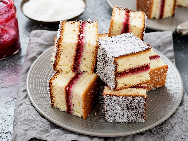 Himbeer-Lamingtons