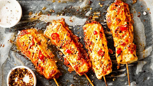 Halloumi-Grillspieß