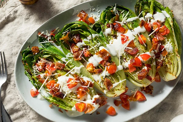 Gegrillte Romana-Herzen