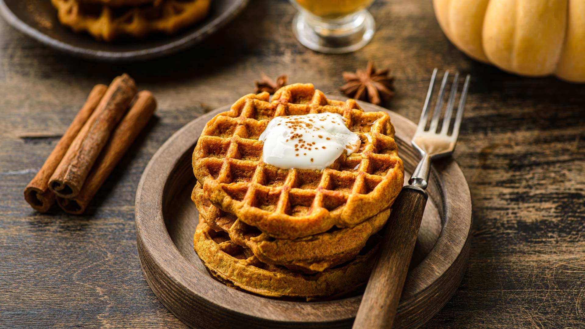 Kürbiswaffeln
