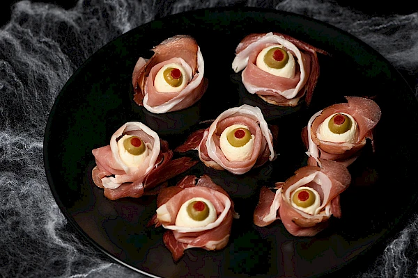 Schinken-Mozzarella-Augen