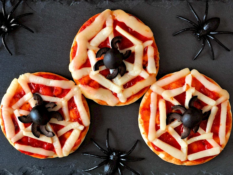 Halloween Mini-Pizzen