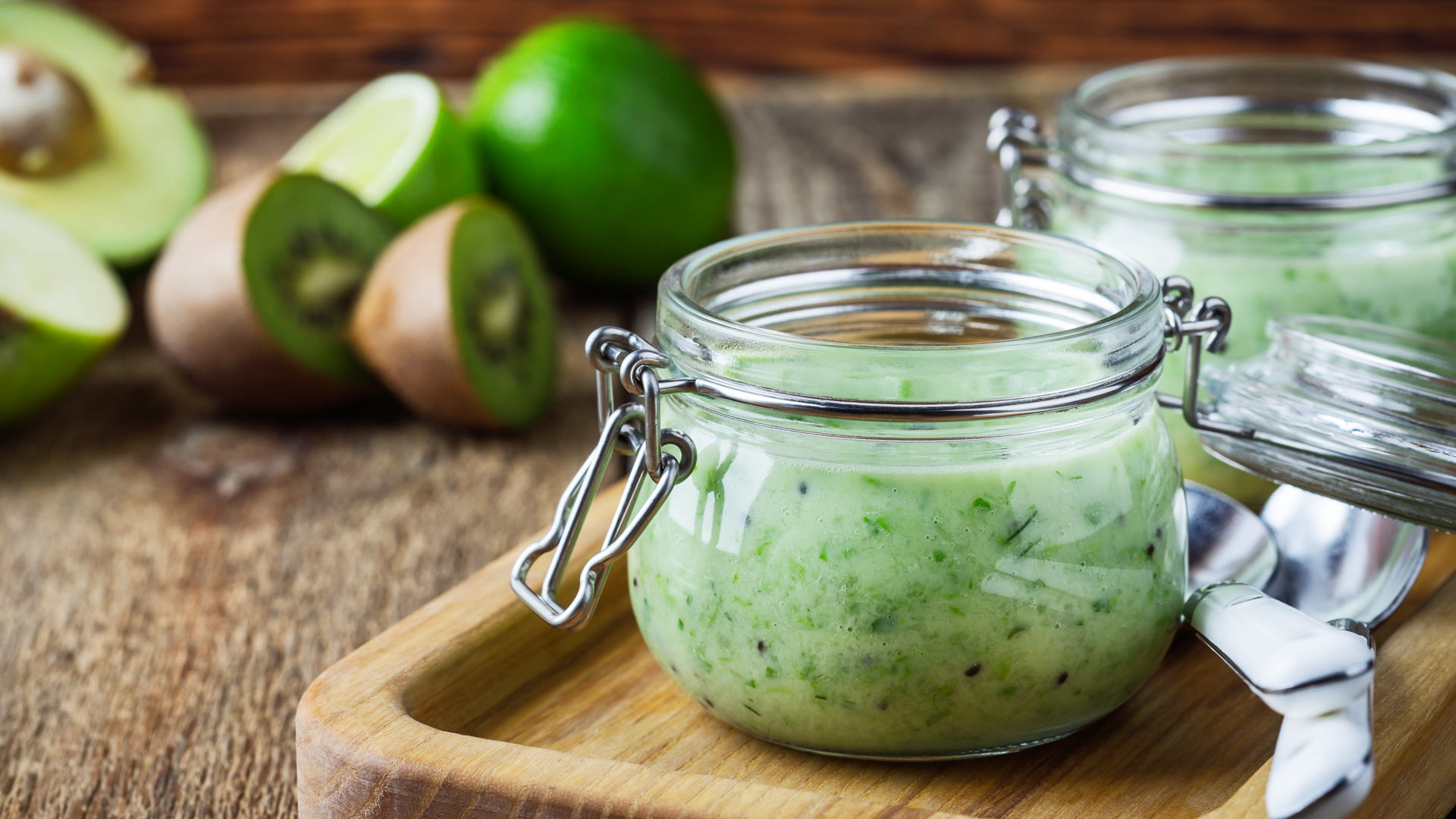 Avocado-Kiwi-Limetten-Dip