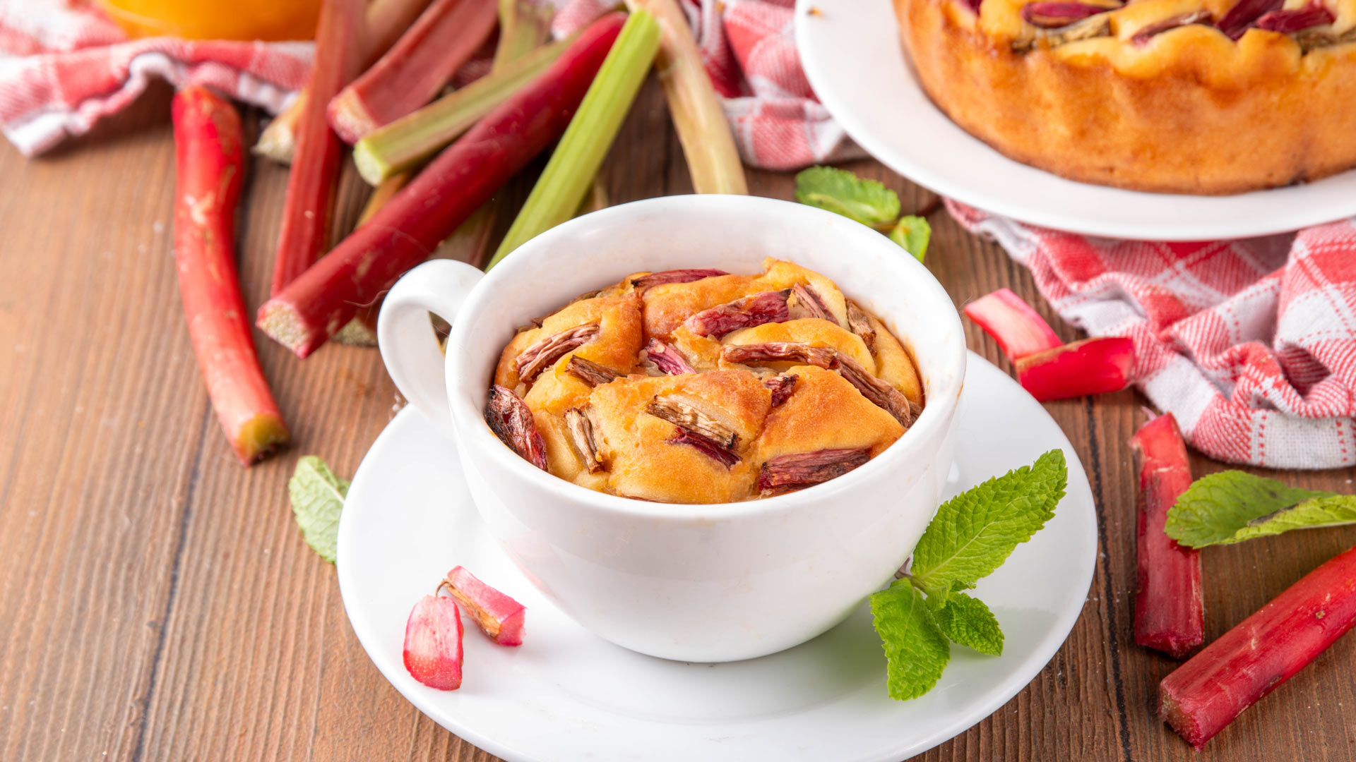 Rhabarber Tassenkuchen