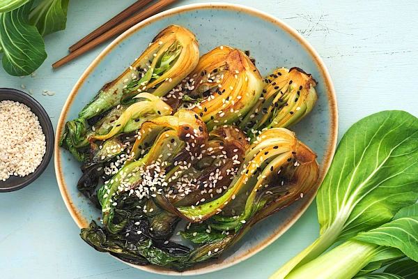 Gerösteter Sesam-Pak-Choi