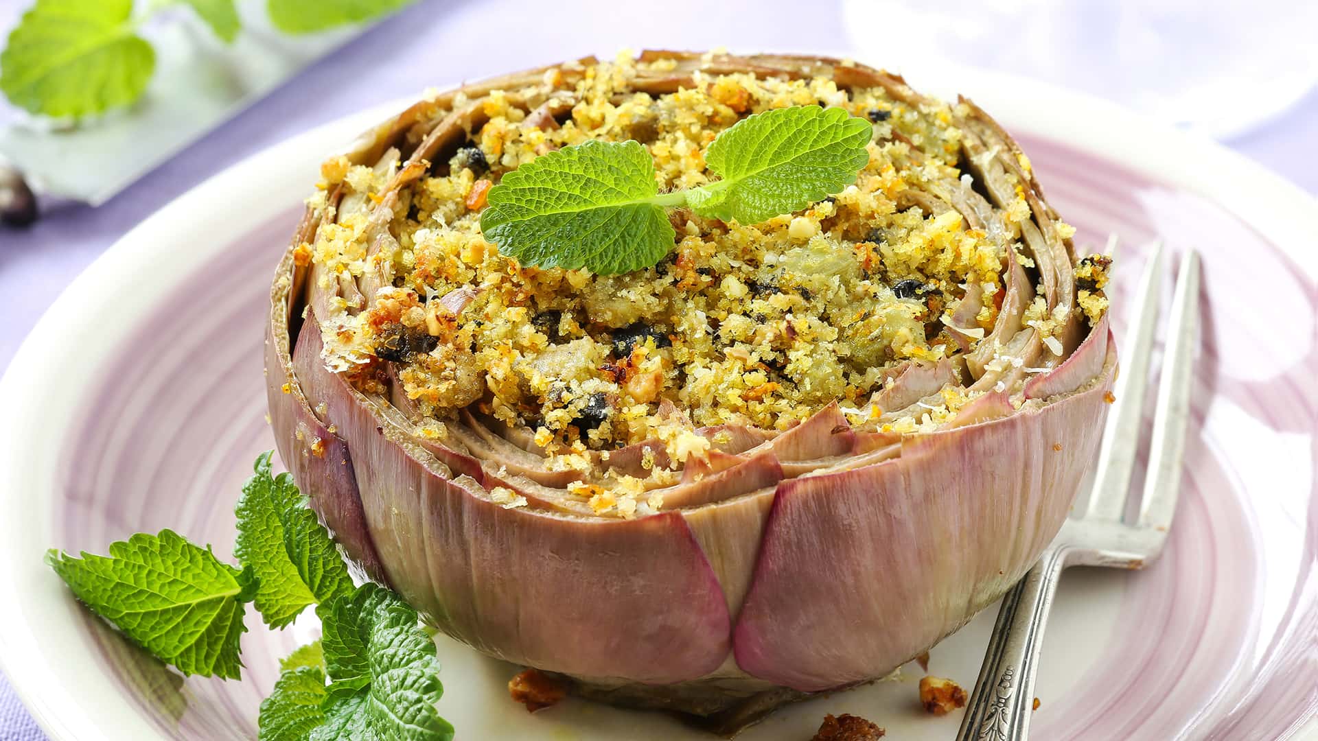 Gefüllte Artischocke