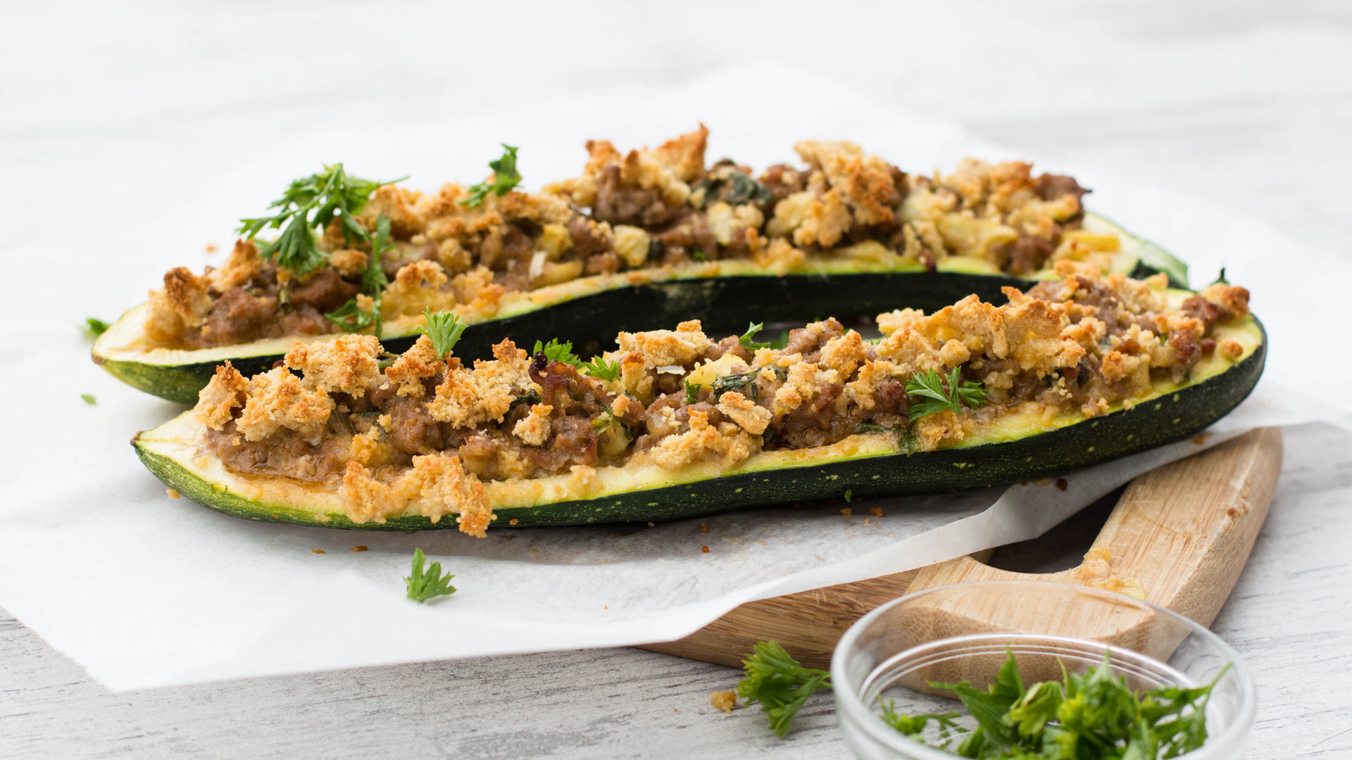Zucchini-Boote