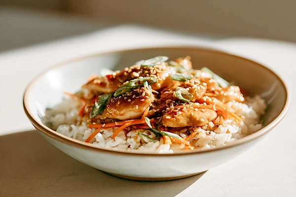 Teriyaki-Hähnchen-Bowl