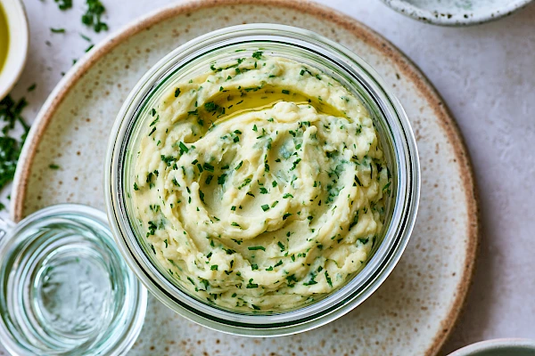 Olivenöl-Kräuter-Püree