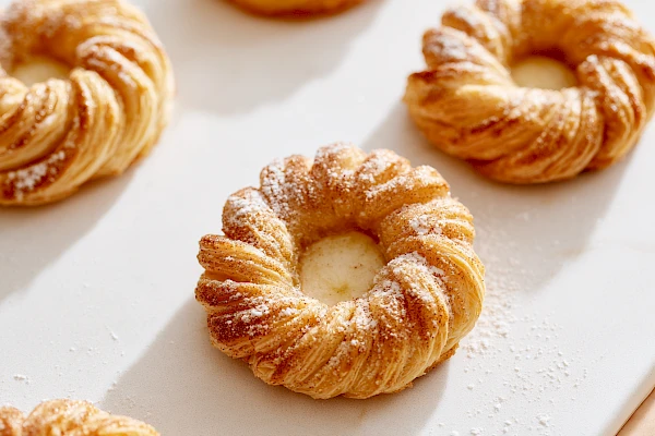 Blätterteig-Apfel-Donuts