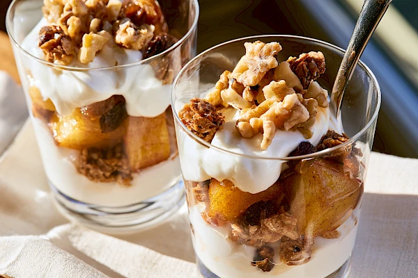 Bratapfel-Joghurt im Glas